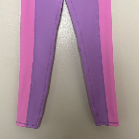 WILO The Label Ribbed Color block Pink and Purple High Rise Leggings Size XS - Picture 3 of 11